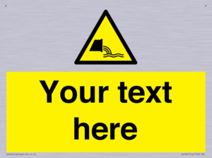 Custom Warning sewage effluent outfall